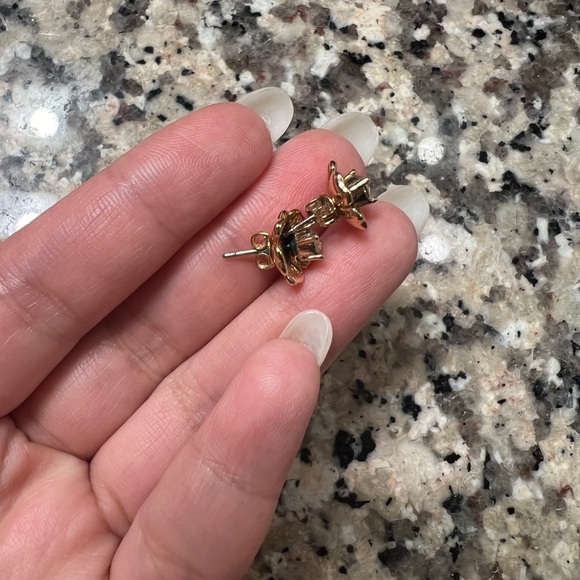 Coach Tea Rose Petal Stud Earrings - Picture 3 of 3